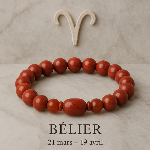 Nos bracelets pierres signe astrologique Bélier