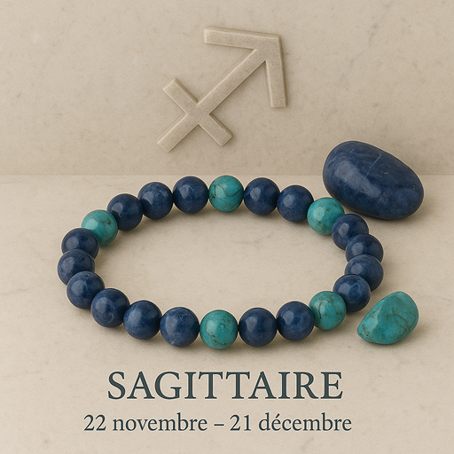 Nos bracelets pierres signe astrologique Sagittaire