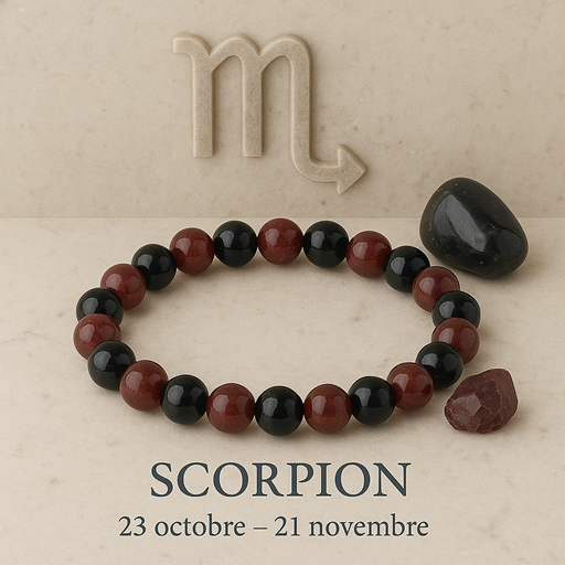 Nos bracelets pierres signe astrologique Scorpion