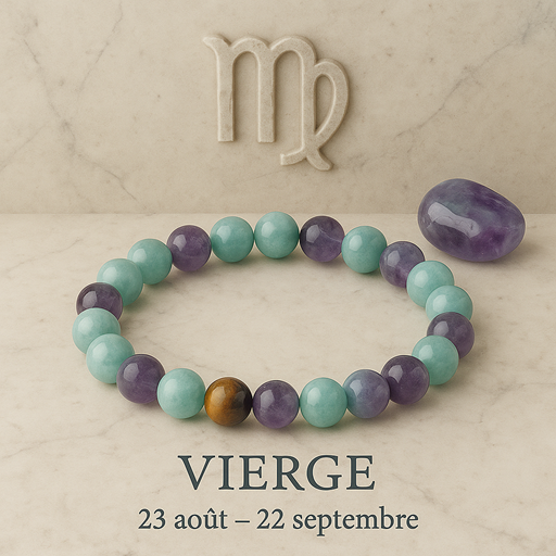 Nos bracelets pierres signe astrologique Vierge