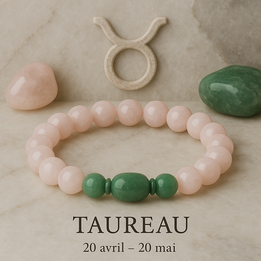 Nos bracelets pierres signe astrologique Taureau