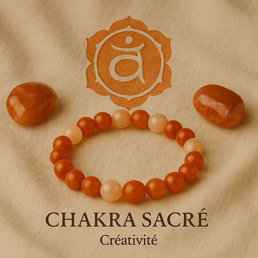 Bracelets pierres chakra sacré - Svadhisthana (2ème)