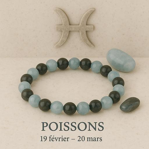 Nos bracelets pierres signe astrologique poissons